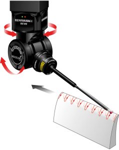 Petit balayage autour de la ligne.