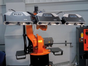 Cobalt monté sur un robot industriel