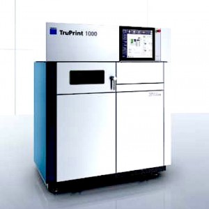 La nouvelle machine LMF TruPrint 1000 peut générer des pièces pièces mesurant jusqu’à 100 millimètres de haut et 100 millimètres de diamètre