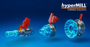 hyperMILL Turning Solutions : support de tourelle pour machines de tournage avec une tourelle, une broche principale et une commande Siemens. Source : OPEN MIND